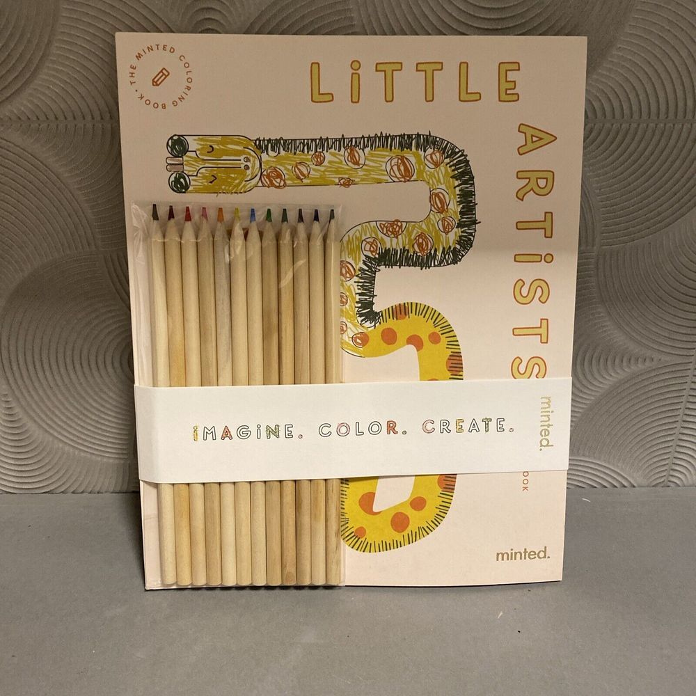 Minted Little Artist Coloring Book And Pencils - NEW‎ -